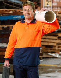 High Visibility Long Sleeve Polo SW05TD