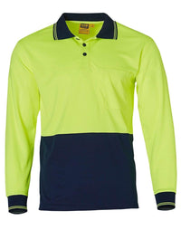 High Visibility Long Sleeve Polo SW05TD