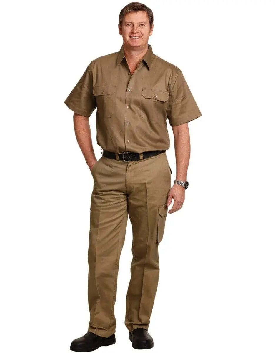 Men's Heavy Cotton Pre-shrunk Drill Pants Regular Size WP07 Metro Workwear.