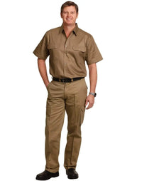 Men's Heavy Cotton Pre-shrunk Drill Pants Regular Size WP07 Metro Workwear.