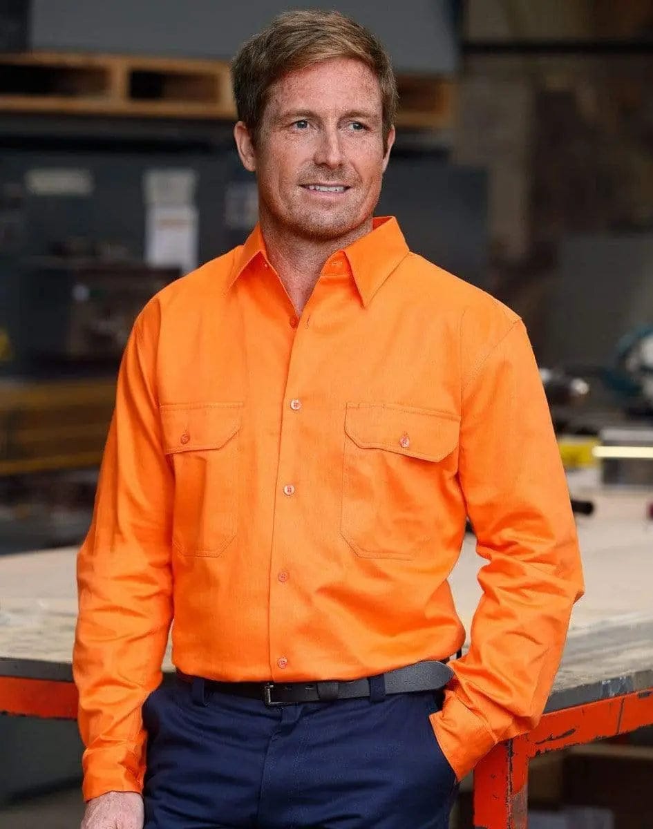 Men's Hi-vis L/s Drill Shirt SW51