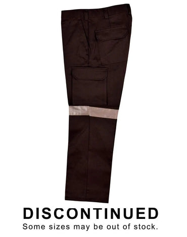 Pre-shrunk Drill Pants With 3m Tapes Long Leg WP13HV Metro Workwear.