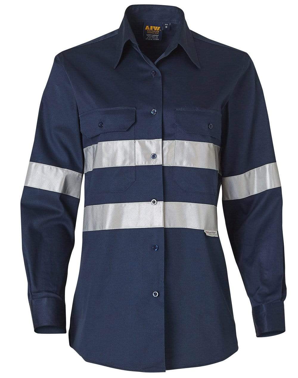 Women's Cotton Drill Work Shirt With 3m Tapes WT08HV