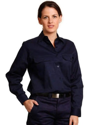 Women's Cotton Drill Work Shirt WT08