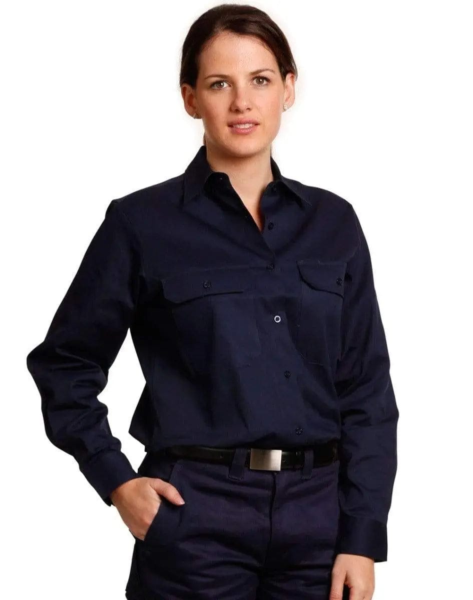 Women's Cotton Drill Work Shirt WT08