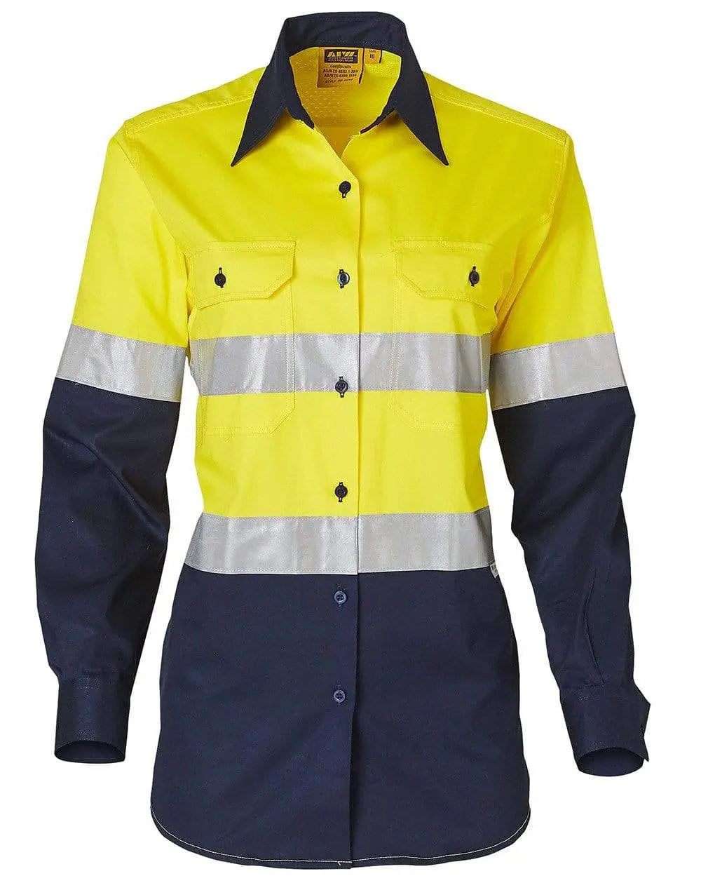 Women's Long Sleeve Safety Shirt SW64 Metro Workwear.