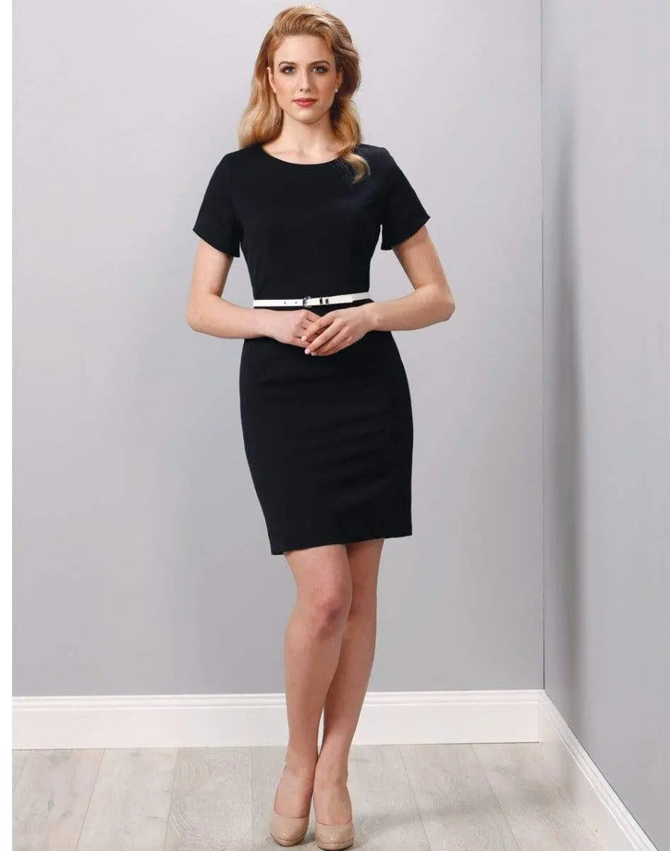 BENCHMARK Ladies’ Poly/Viscose Stretch, Short Sleeve Dress M9282 Metro Workwear.