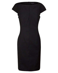 BENCHMARK Ladies’ Wool Blend Stretch Cap Sleeve Dress M9281 Metro Workwear.
