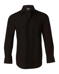 BENCHMARK Men's Cotton/Poly Stretch Long Sheeve Shirt M7020L Metro Workwear.