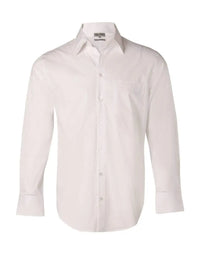 BENCHMARK Men's Cotton/Poly Stretch Long Sheeve Shirt M7020L Metro Workwear.