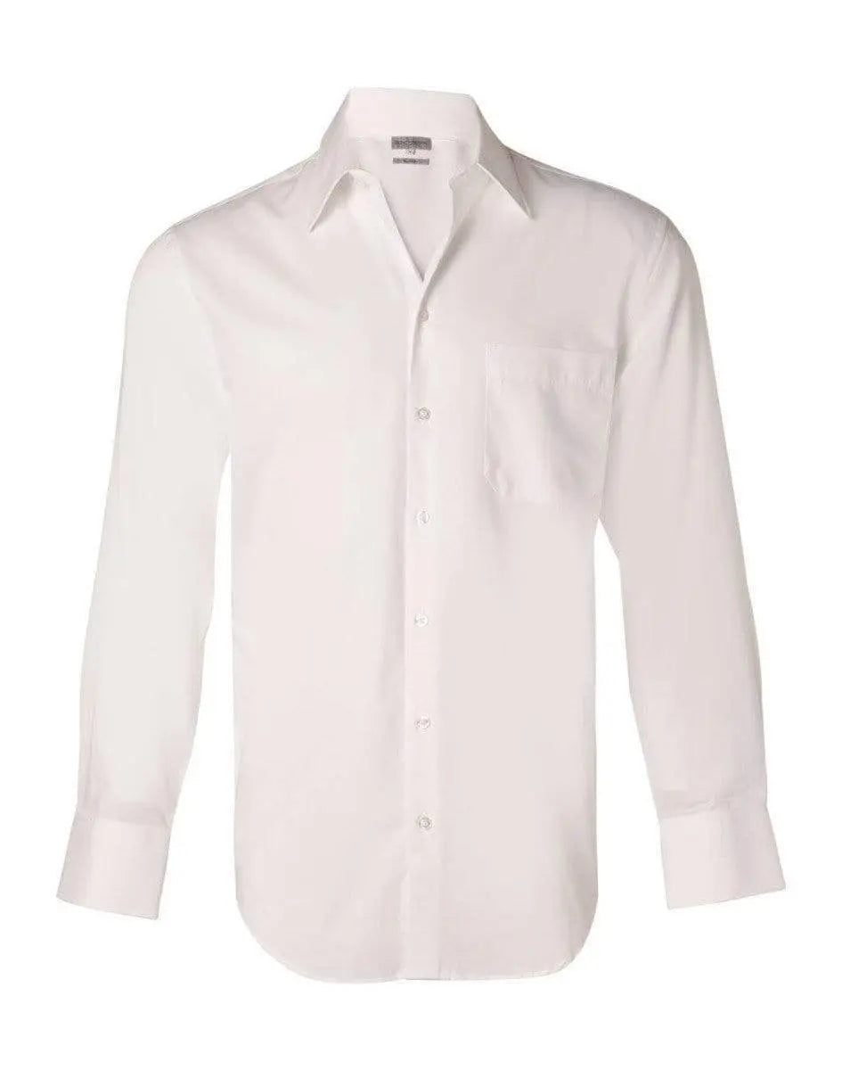 BENCHMARK Men's Nano ™ Tech Long Sleeve Shirt M7002 Metro Workwear.