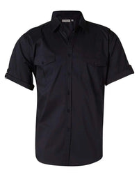 BENCHMARK Men's Short Sleeve Military Shirt M7911 Metro Workwear.