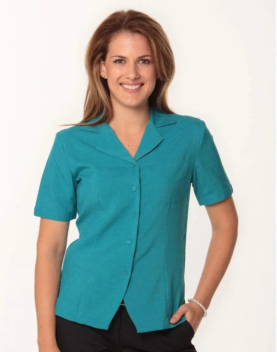 BENCHMARK Women's CoolDry Short Sleeve Overblouse M8614S Metro Workwear.
