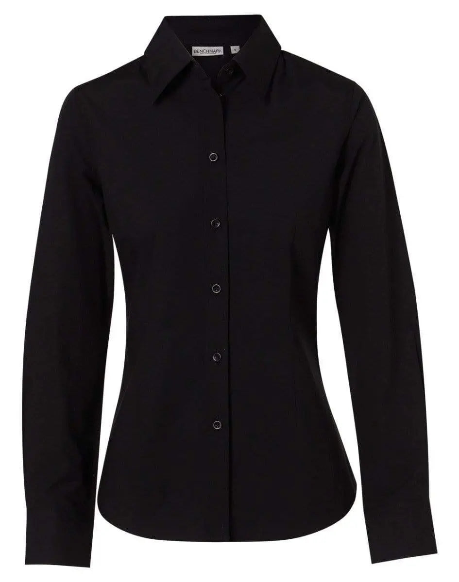 BENCHMARK Women's Cotton/Poly Stretch Long Sleeve Shirt M8020L Metro Workwear.