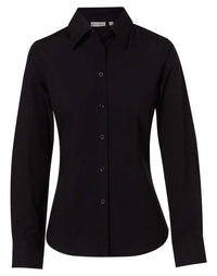BENCHMARK Women's Cotton/Poly Stretch Long Sleeve Shirt M8020L Metro Workwear.