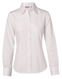 BENCHMARK Women's Cotton/Poly Stretch Long Sleeve Shirt M8020L Metro Workwear.