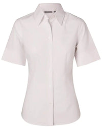 BENCHMARK Women's Cotton/Poly Stretch Sleeve Shirt M8020S Metro Workwear.