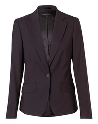 BENCHMARK Women's Poly/Viscose Stretch One Button Cropped Jacket M9205 Metro Workwear.