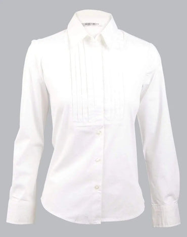 BENCHMARK Women's Stretch Tuck Front Long Sleeve Shirt M819 Metro Workwear.