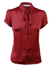 BENCHMARK Women's Tie Neck Blouse M8810 Metro Workwear.