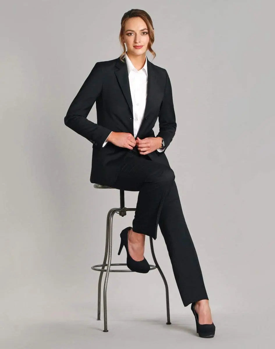 BENCHMARK Women's Wool Blend Stretch Mid Length Jacket M9200 Metro Workwear.