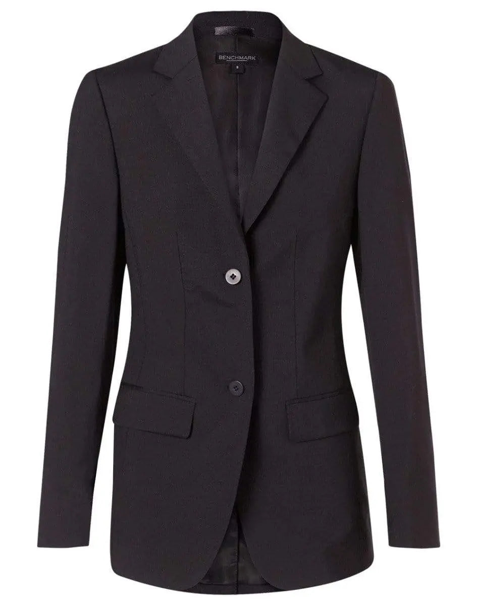 BENCHMARK Women's Wool Blend Stretch Mid Length Jacket M9200 Metro Workwear.