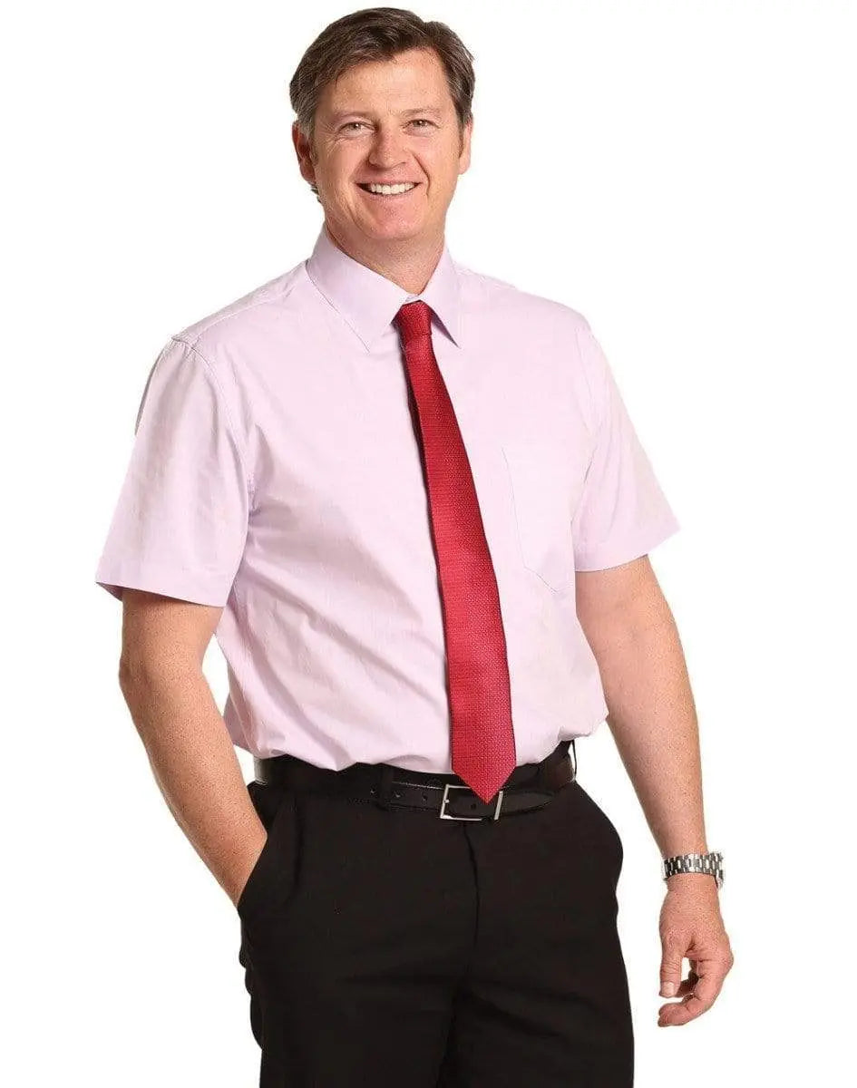 Men's CVC Oxford Short Sleeve Shirt M7040S Metro Workwear.