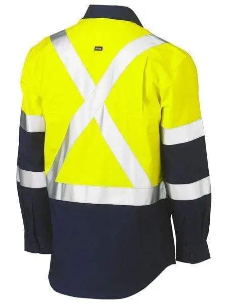 Bisley Long Sleeve 3m X Taped Hi Vis Cool Lightweight Shirt BS6696XT