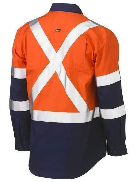 Bisley Long Sleeve 3m X Taped Hi Vis Cool Lightweight Shirt BS6696XT