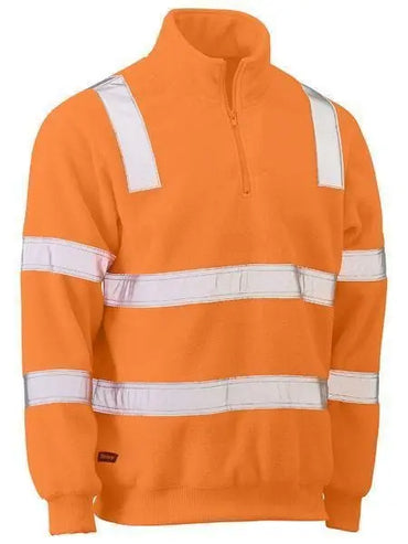 Bisley Taped Hi Vis Rail Polar Fleece Jumper BK6816T Metro Workwear.