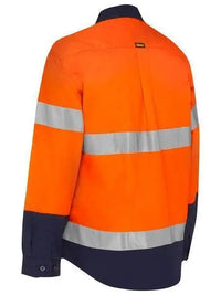 Bisley Women's 3m Taped Hi Vis Maternity Drill Shirt BLM6456T Metro Workwear.