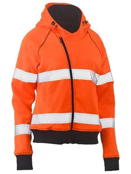 Bisley Women's Taped Hi Vis Fleece Hoodie BKL6819T Metro Workwear.