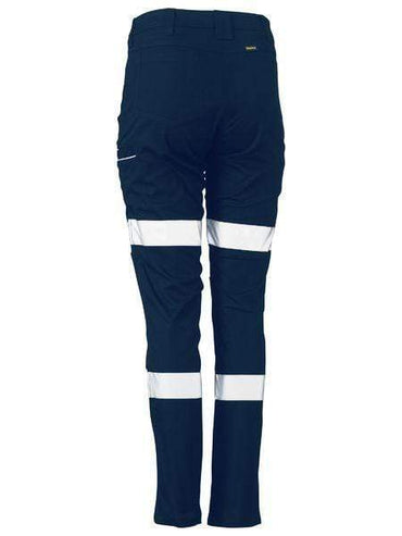 Bisley Women's Taped Stretch Cotton Pants BPL6015T Metro Workwear.
