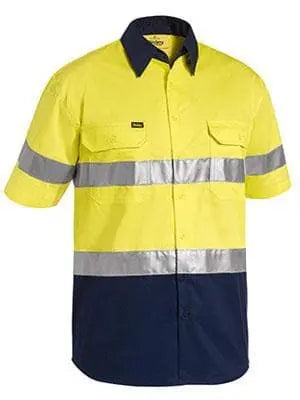 Bisley Workwear 3m Taped Cool Lightweight Hi Vis Shirt Short Sleeve BS1896 Metro Workwear.