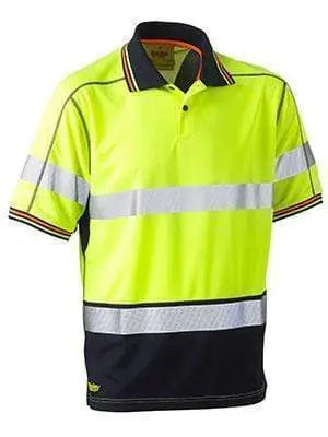 Bisley Workwear Short Sleeve Taped Hi Vis Polyester Mesh Polo BK1219T