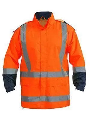 Bisley Workwear Taped Hi Vis Rain Shell Jacket (Waterproof) BJ6967T Metro Workwear.