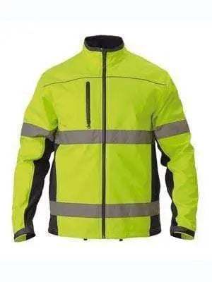 Bisley Workwear Taped Hi Vis Soft Shell Jacket BJ6059T Metro Workwear.