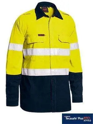 Bisley Workwear Tencate Tecasafe Plus 480 Taped Hi Vis Fr Vented Shirt BS8237T Metro Workwear.