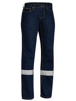 Bisley Workwear Women's 3m Taped Rough Rider Denim Stretch Jean Pant BPL6712T Metro Workwear.