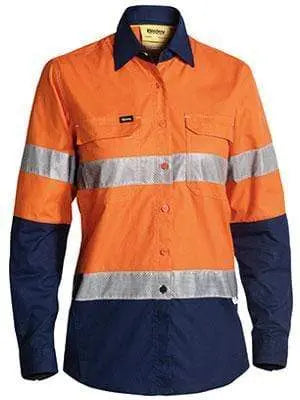 Bisley Workwear Long Sleeve Women's 3m Taped X Airflow™ Ripstop Hi Vis Shirt BL6415T