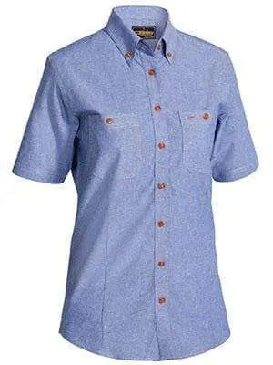 Bisley Workwear Women's Chambray Shirt B71407L Metro Workwear.