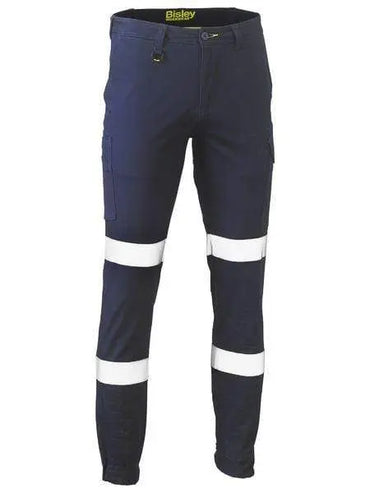 Bisley Taped Biomotion Stretch Cotton Drill Work Pants BPC6028T Metro Workwear.