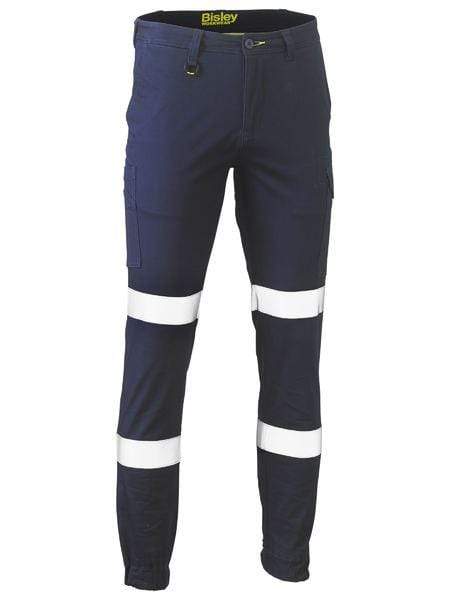 Bisley Taped Biomotion Stretch Cotton Drill Work Pants BPC6028T Metro Workwear.