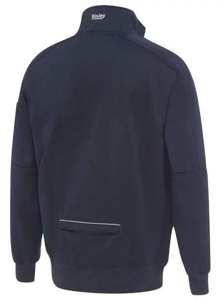Bisley 1/4 Zip Work Fleece Pullover BK6924 Metro Workwear.