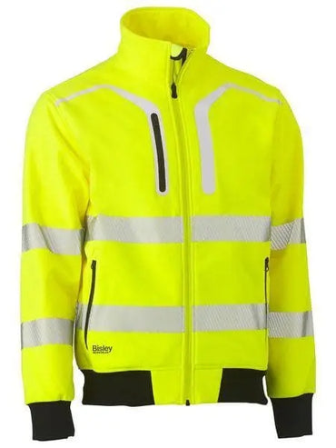 Bisley Taped Hi Vis Soft Shell Bomber Jacket BJ6979T Metro Workwear.