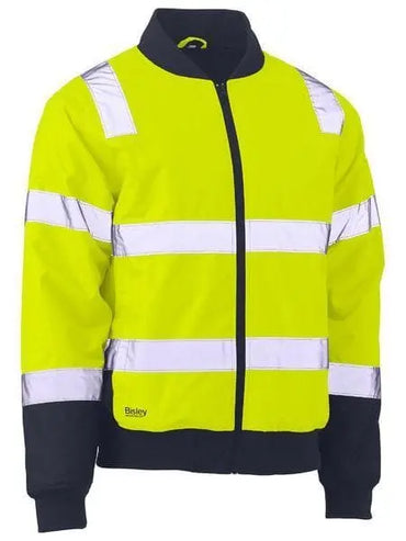 Bisley Taped Two Tone Hi Vis Bomber Jacket BJ6730T Metro Workwear.