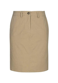 Biz Care Corporate Wear Dark Stone / 6 Biz Collection Lawson Ladies Chino Skirt BS022L