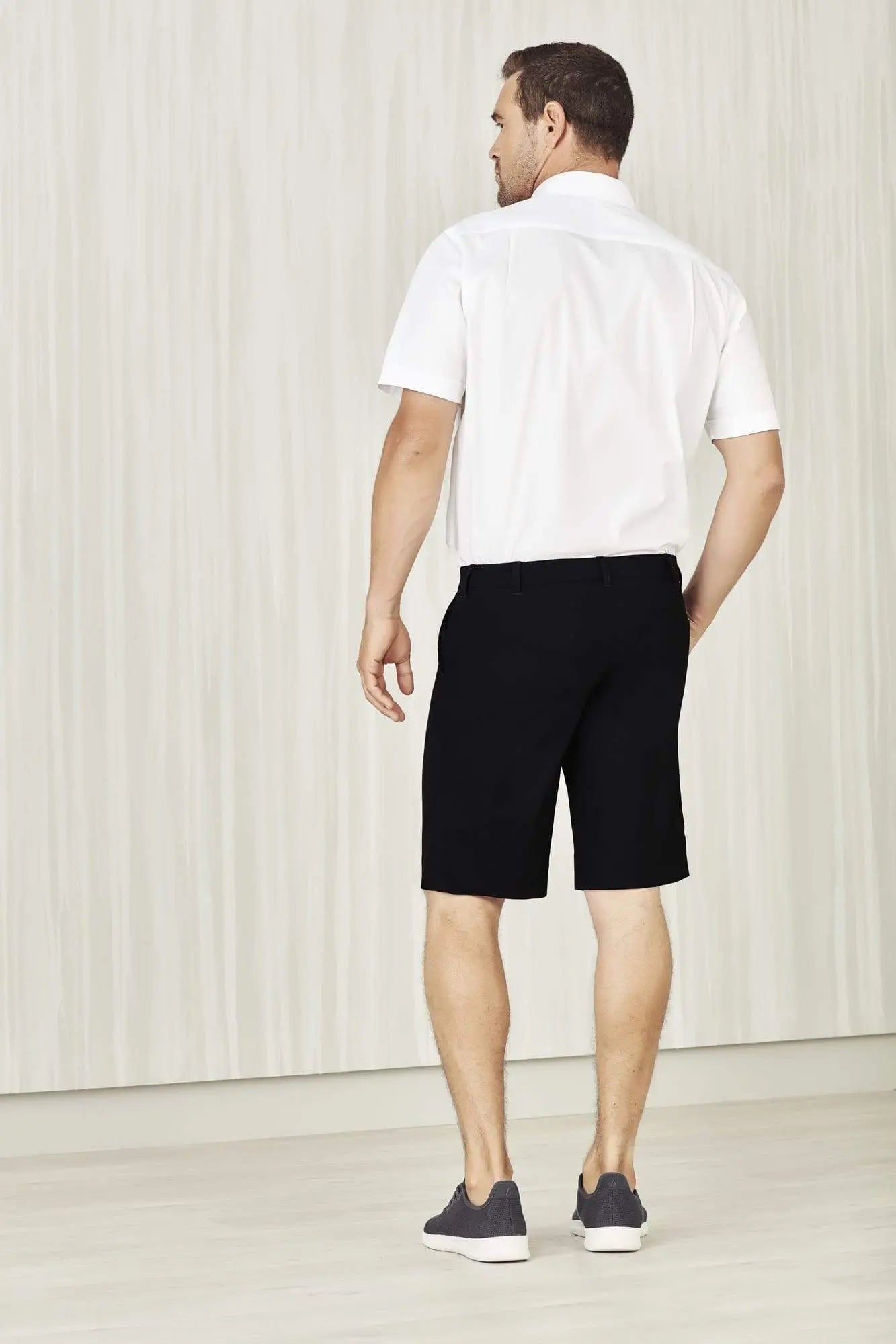 Biz Care Mens Comfort Waist Cargo Short CL960MS Metro Workwear.