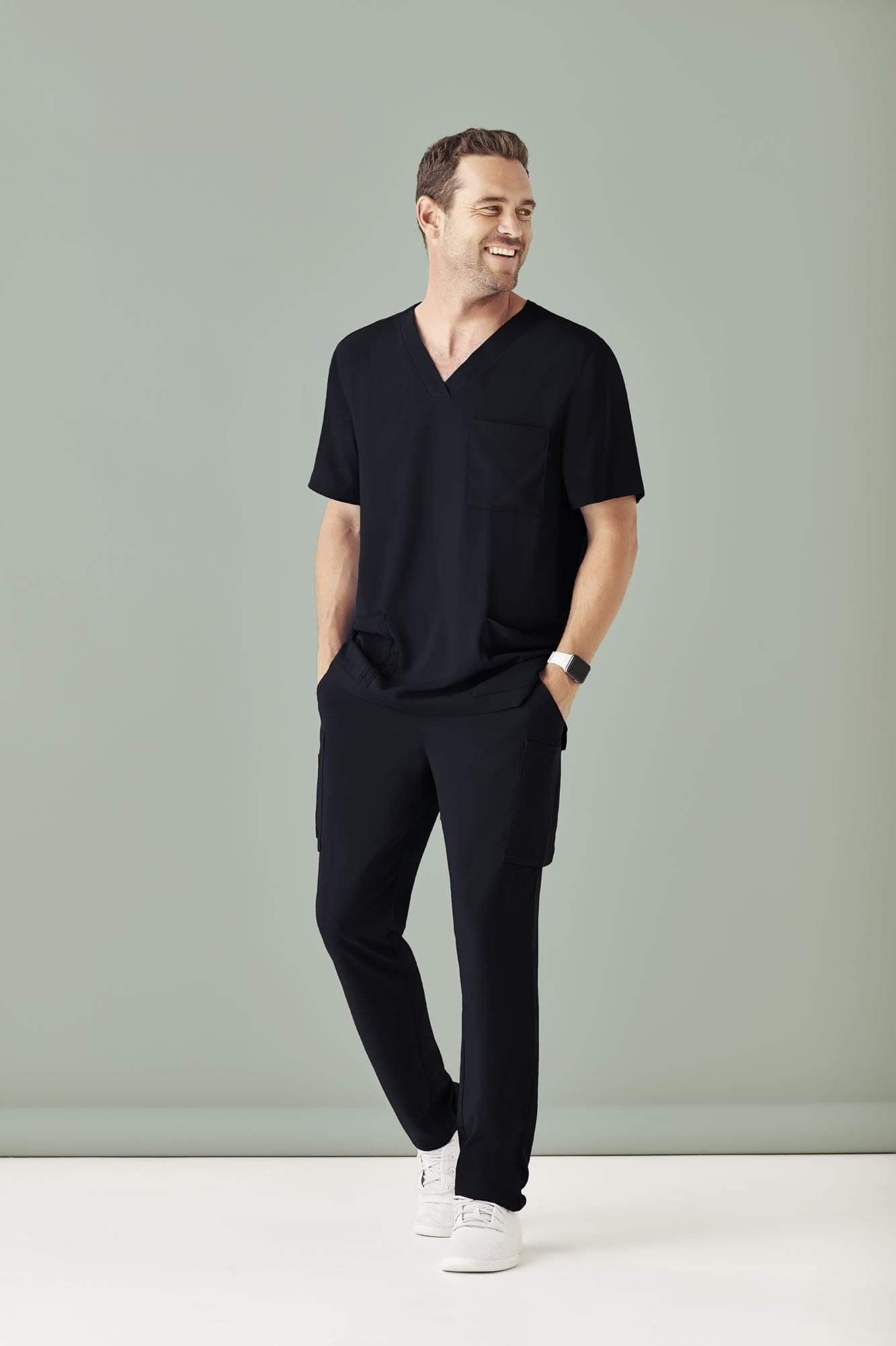 Biz Care Mens Avery Medical Multi-Pocket Scrubs Pant CSP946ML Metro Workwear.