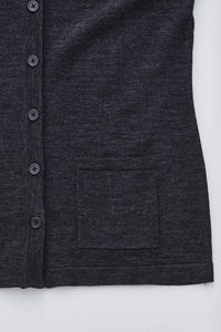 Biz Care Womens Button Front Knit Vest CK961LV Metro Workwear.